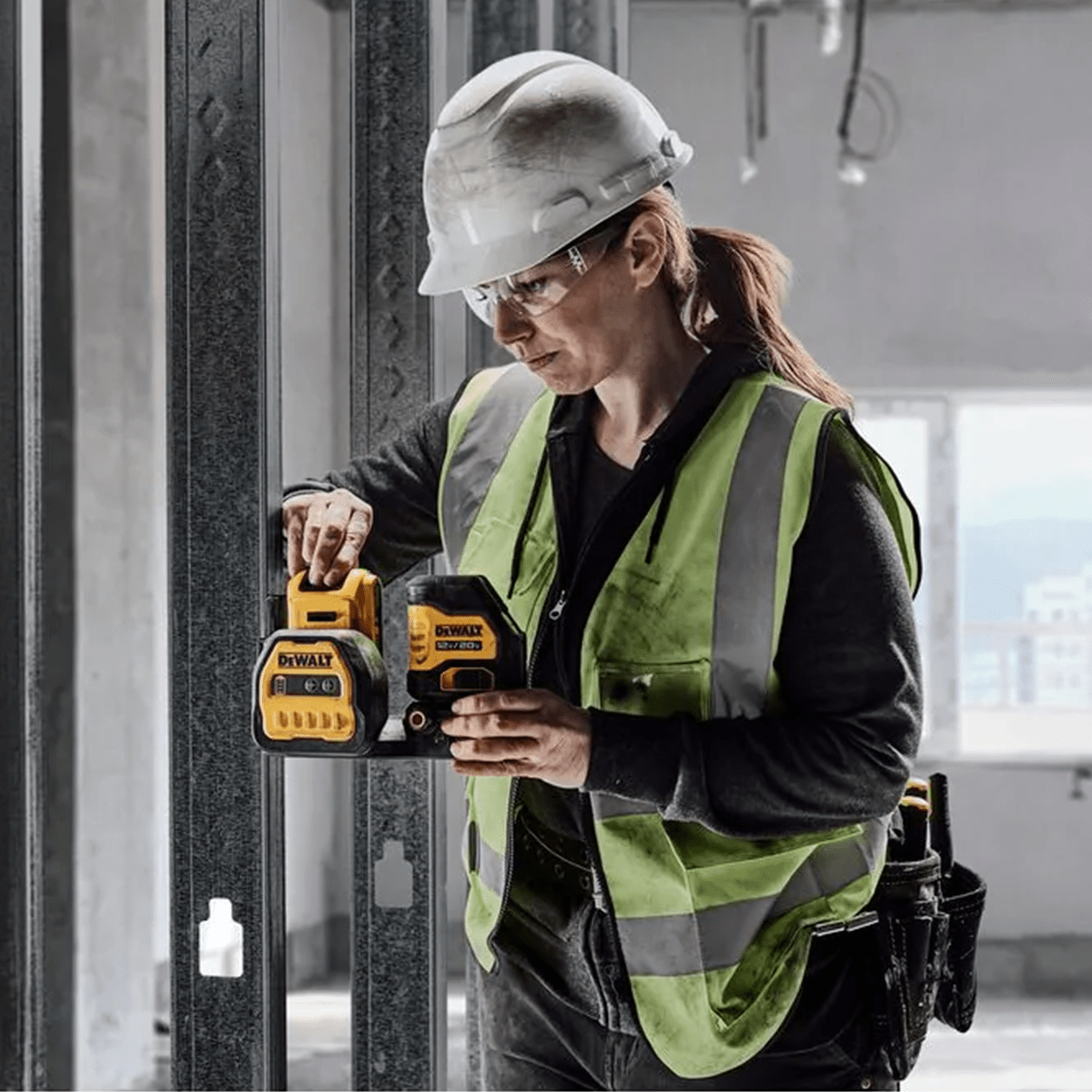 Nivel Láser verde 20V Dewalt Cross Line Dewalt DCLE34020GB4