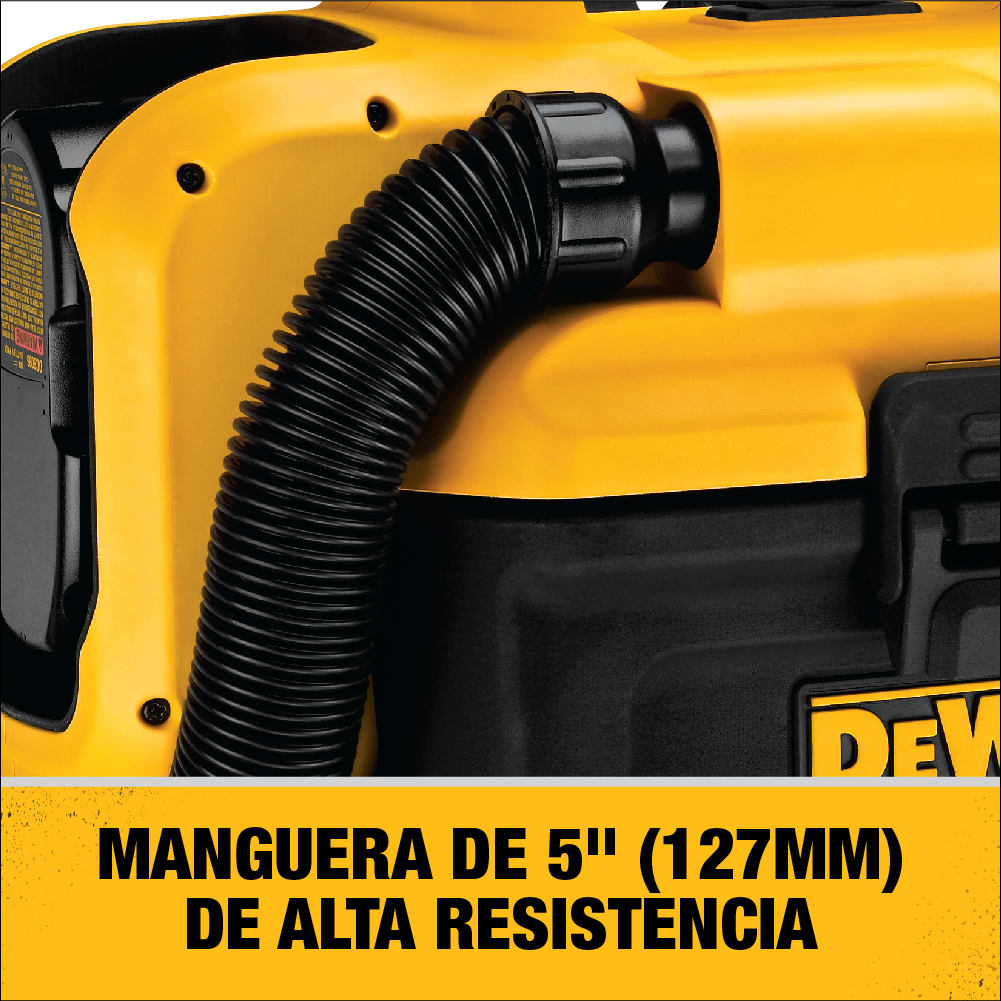 Aspiradora Inalámbrica Seco/Húmedo 20V 7.6 Lt Dewalt DCV580H6