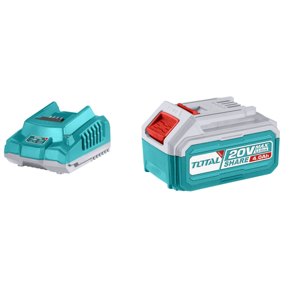 Kit Batería 4.0 Ah + Cargador Industrial Total TFBCPK12142