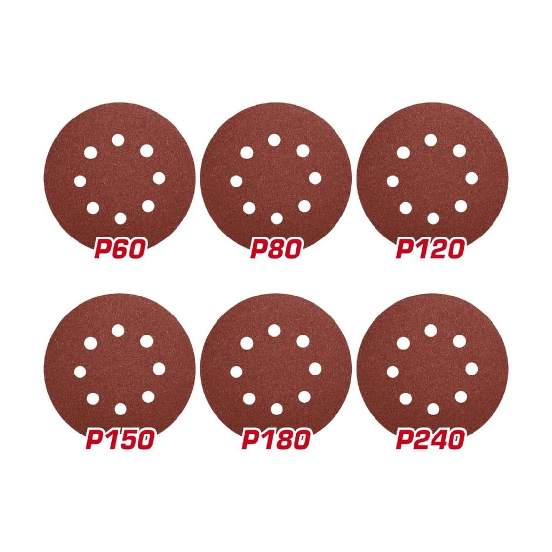 Set x6 de Lijas para Lijadora de Pared 9