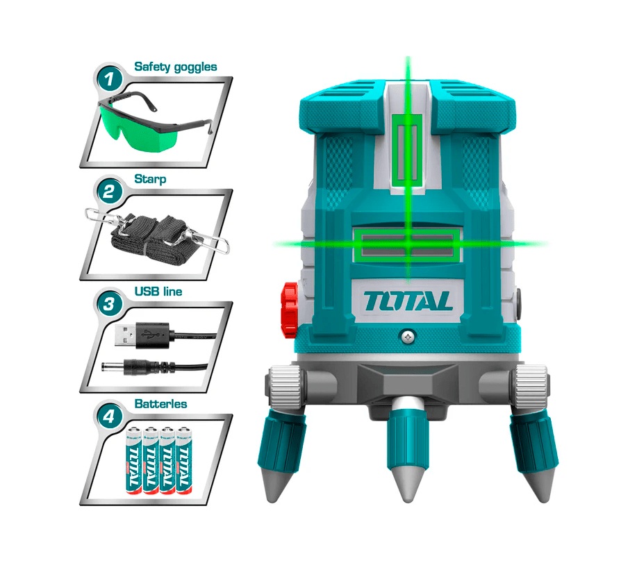 Nivel Laser Autonivelante Industrial Verde Total TLL3052051