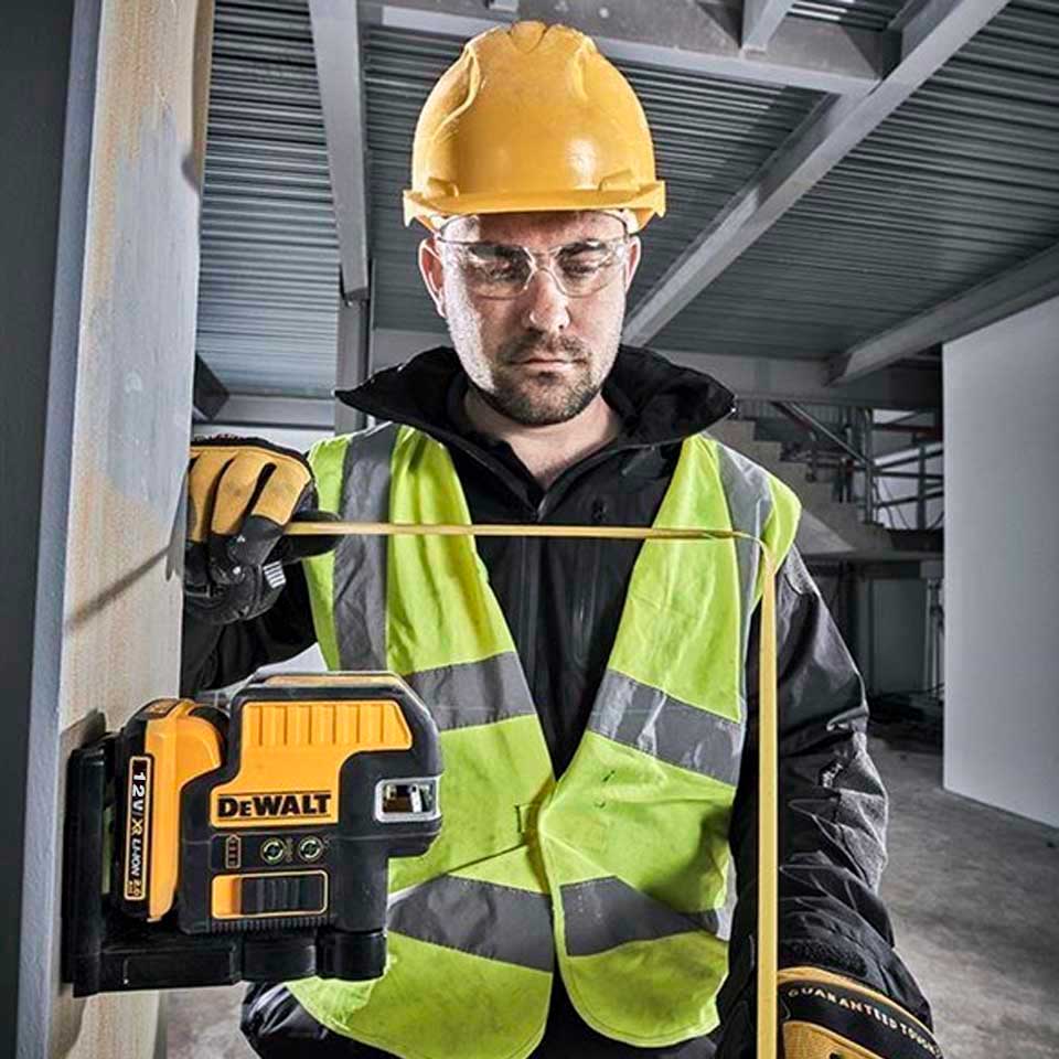 Nivel Láser DeWalt 12V Verde Líneas Cruzadas+2 Puntos - DCE0822D1G-QW3