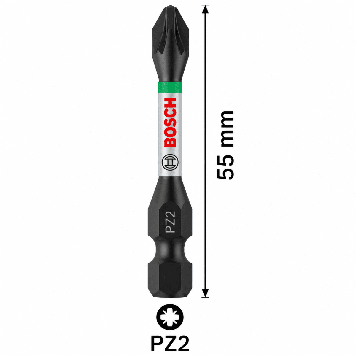Puntas Impact Pro Pozidriv PZ2 55mm 2Pz Bosch 2608.522.5443
