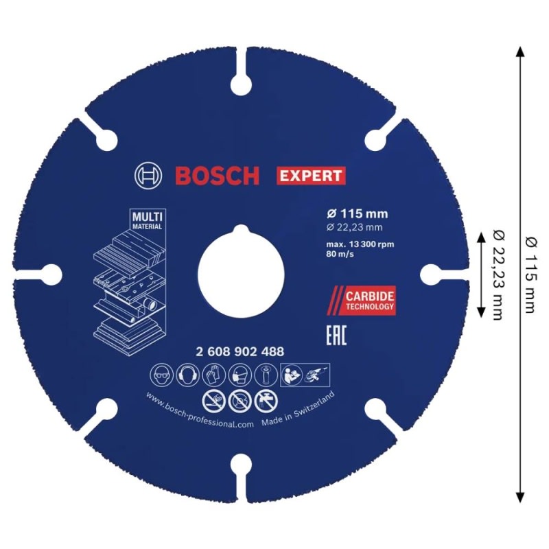 Disco Corte Carbide Multimaterial 4-1/2
