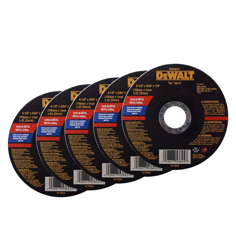 Taladro 1/2'' 650w DWD024 + Esmeril 4-1/2'' 750w DWE4010 + 5 Discos Dewalt4