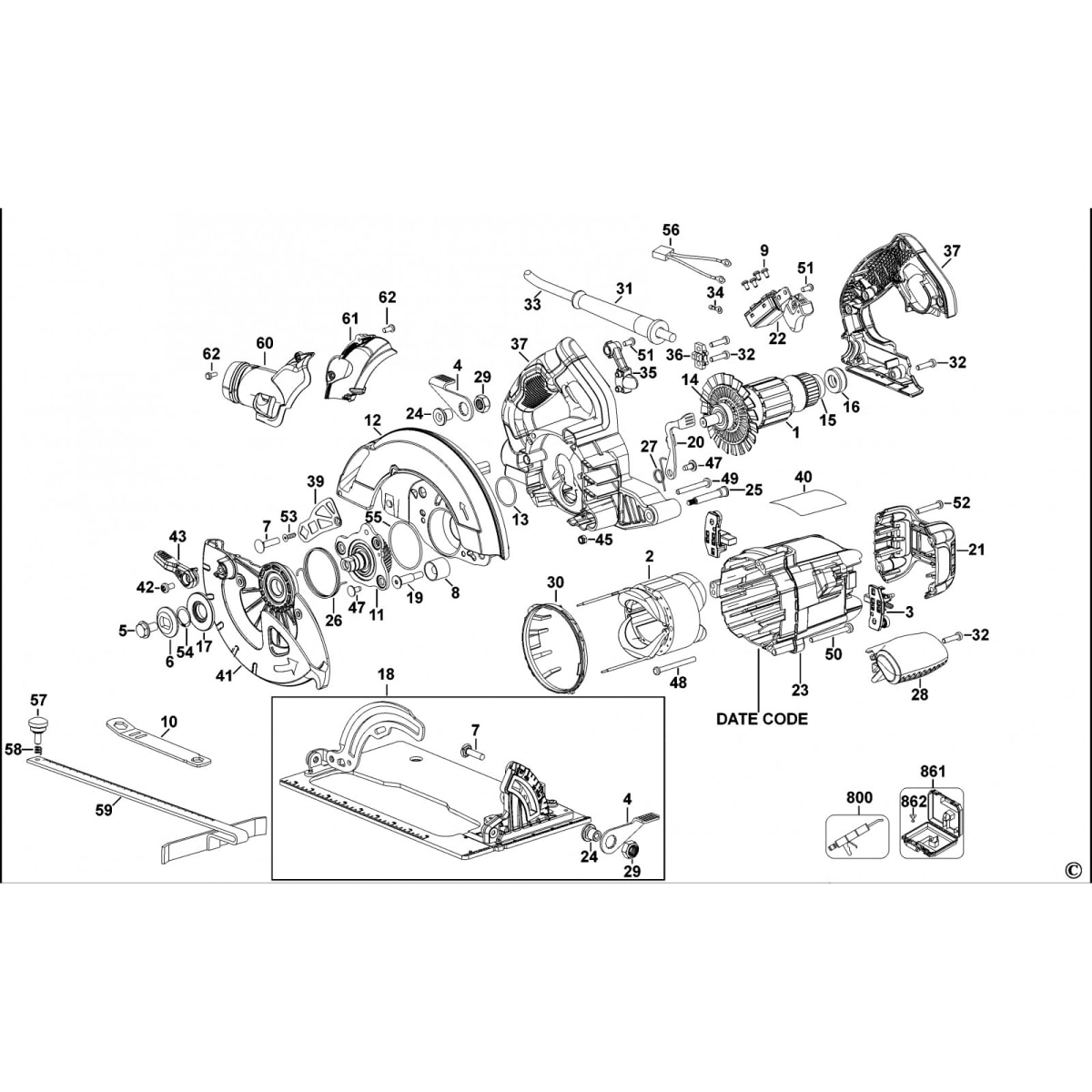 INDUCIDO / SIERRA CIRCULAR DWE575 - N2278982