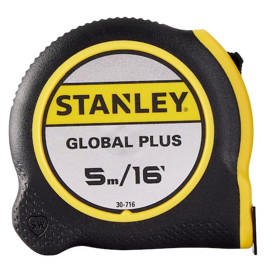 Cinta Métrica Stanley Global Plus 5m / 16' - Modelo 30-7162