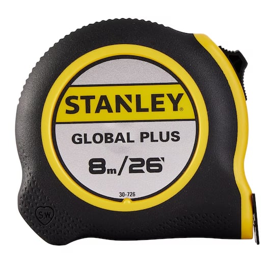 Cinta Métrica Stanley Global Plus 8m / 26' - Modelo 30-7262