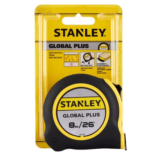 Cinta Métrica Stanley Global Plus 8m / 26' - Modelo 30-7265