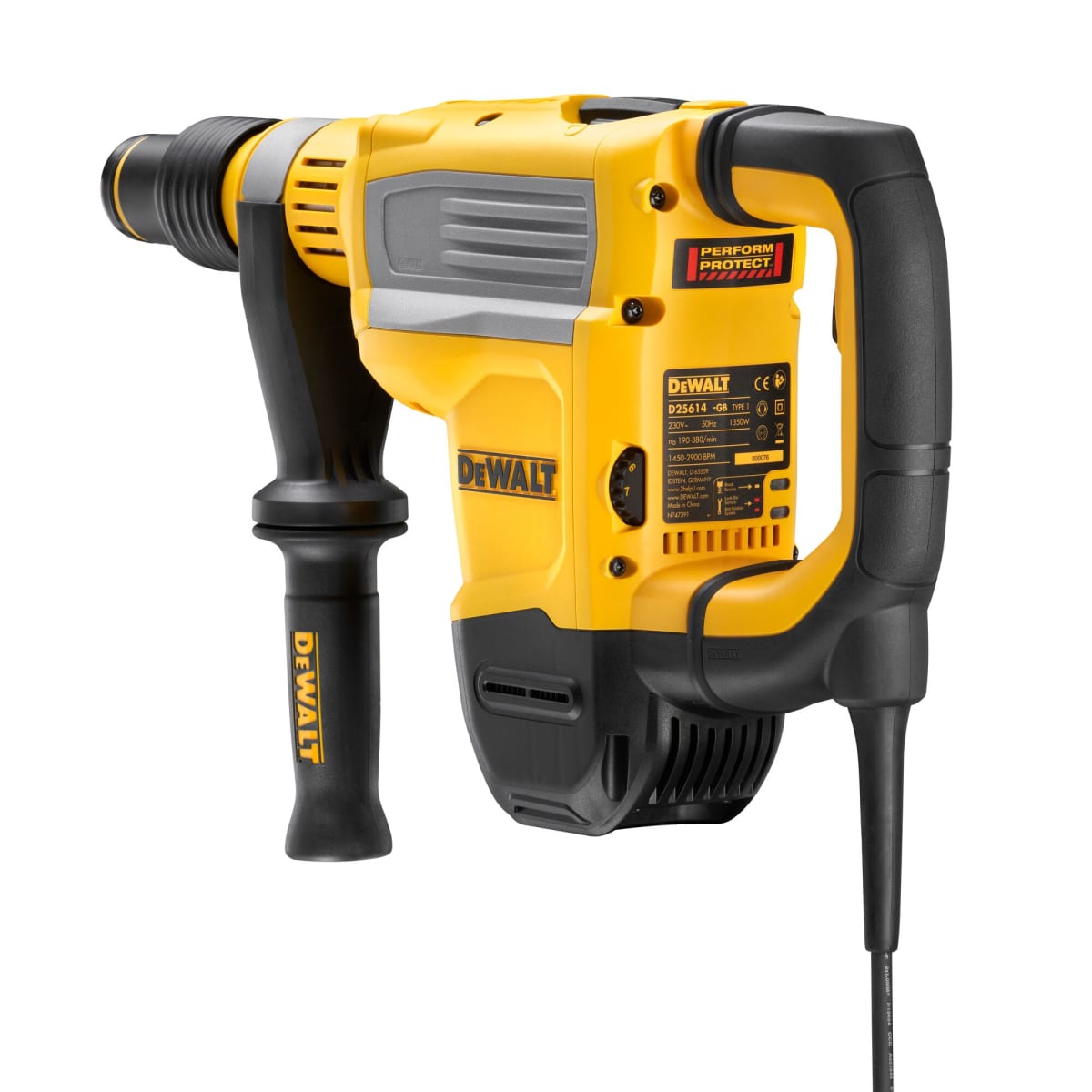 Rotomartillo SDS Max 1350W 10.5J Dewalt D25614K-B22