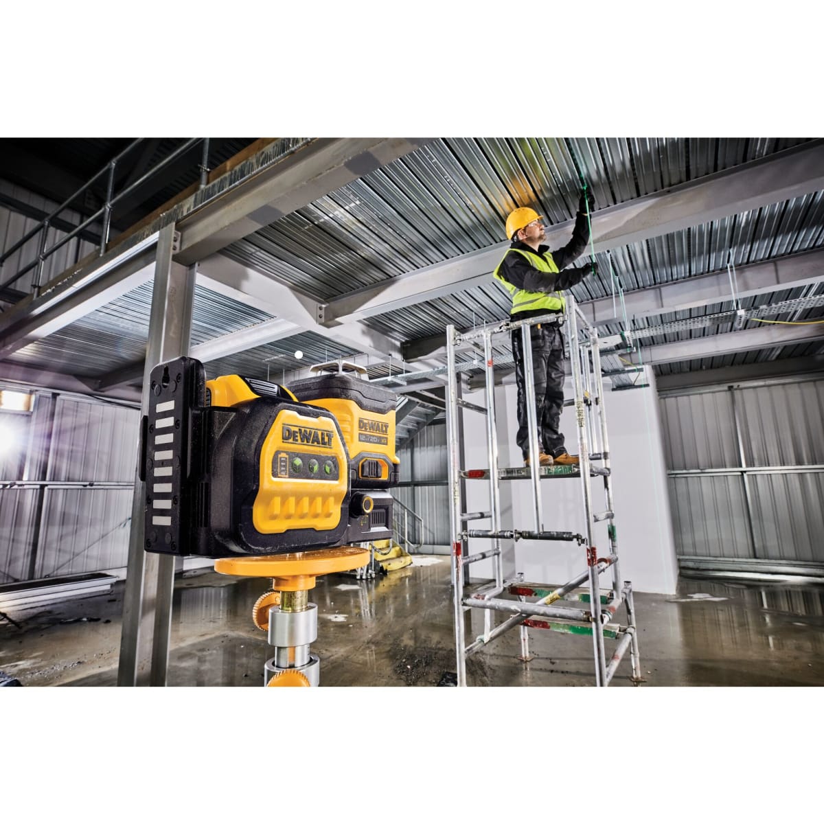Nivel Láser DeWalt 20V 3 Líneas 360° Luz Verde - DCLE34030GB6