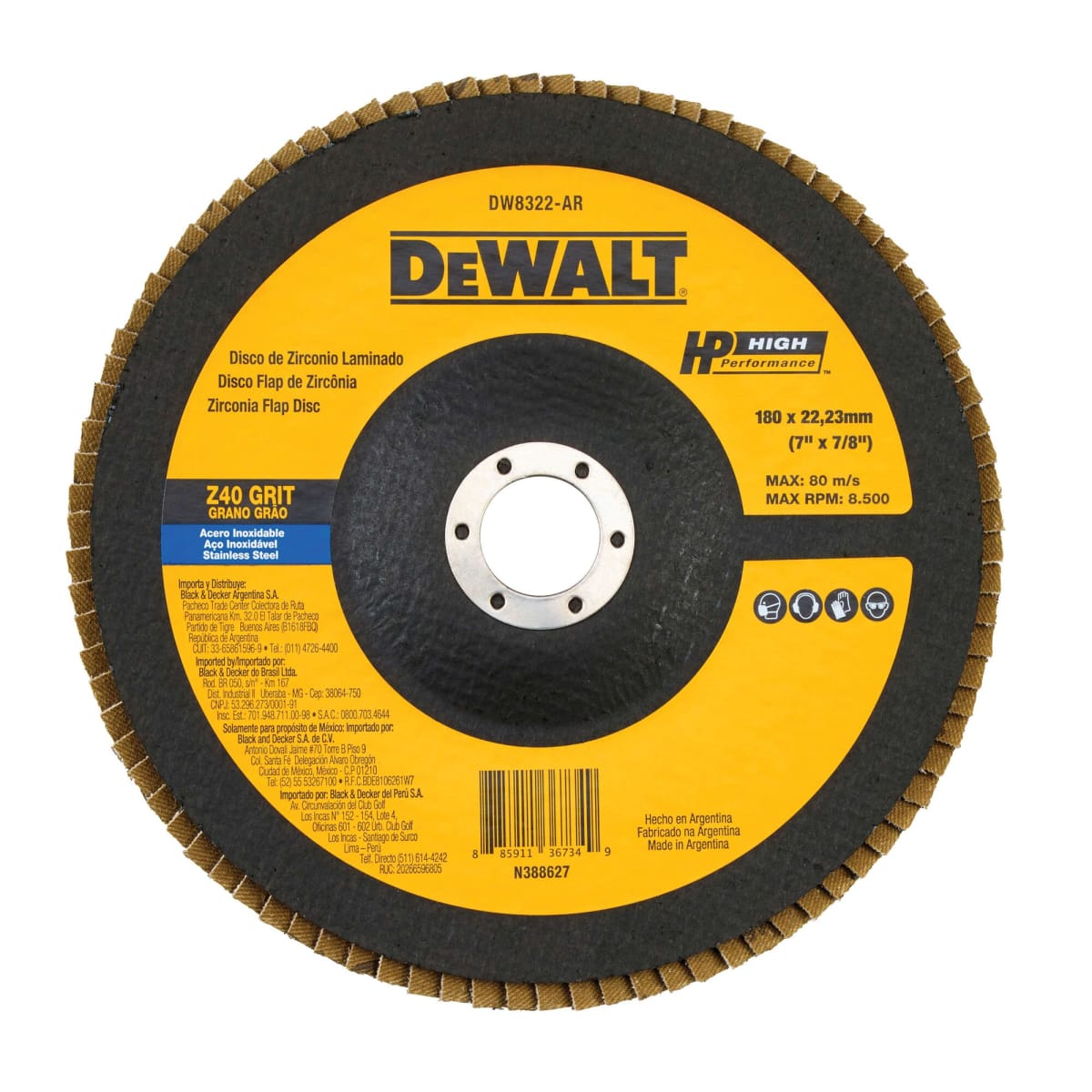 Disco Flap Laminado Zirconio 7
