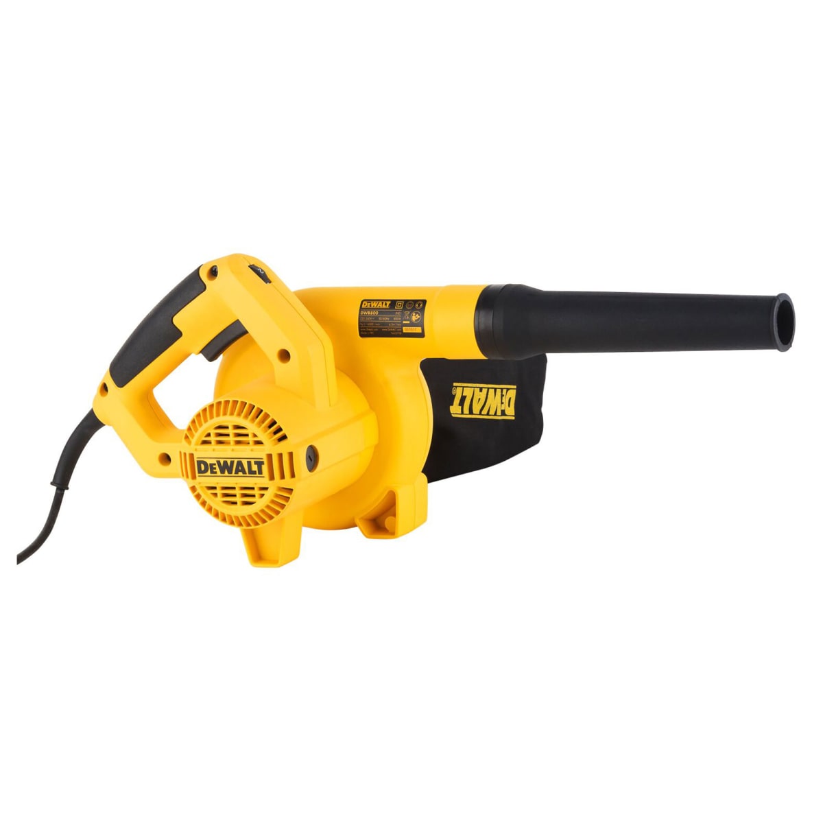 Sopladora y Aspiradora DeWalt 800W 16000 RPM - DWB800-B2C3