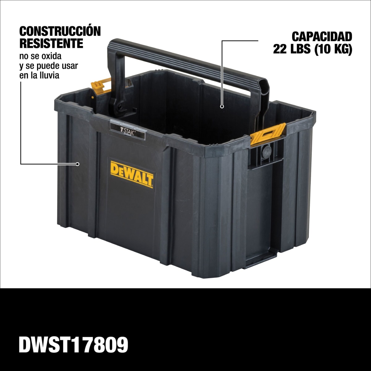 Caja para Herramientas Abierta Tstak Dewalt DWST178093