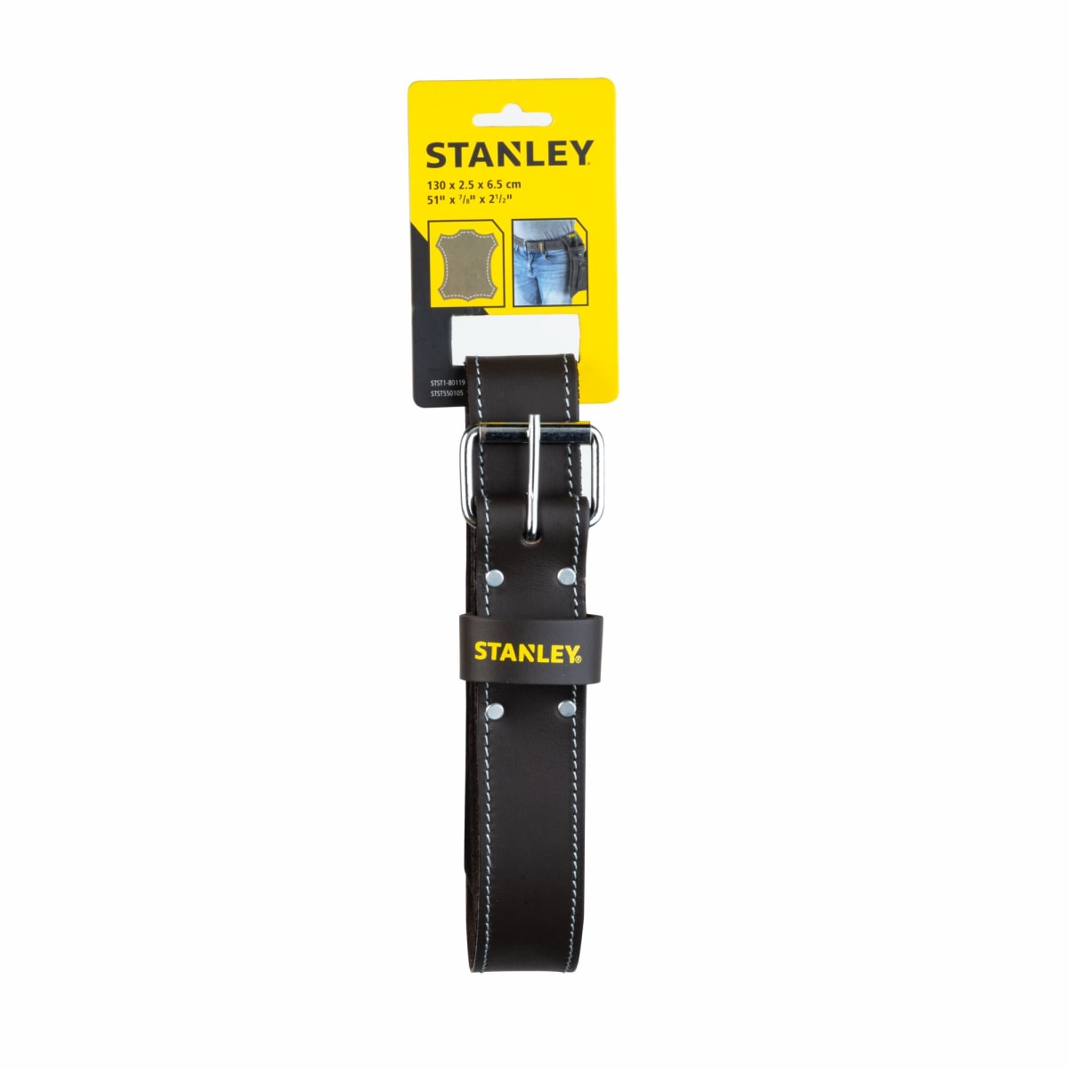 Correa de Cuero Color Negro Stanley STST1-801192