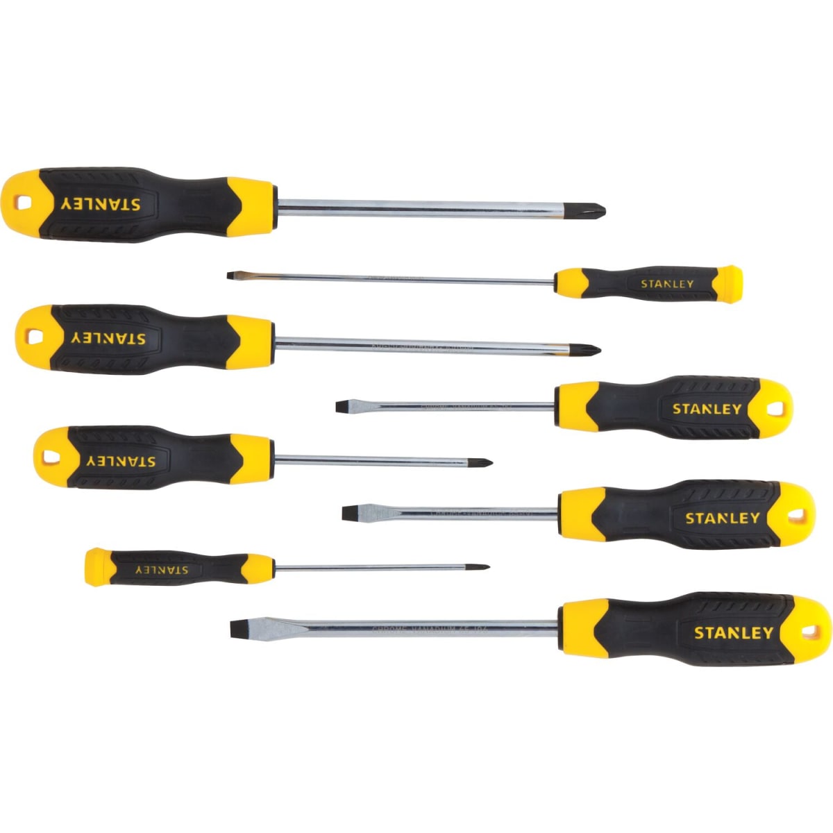 Juego de 8 Destornilladores CushionGrip Stanley 91-5411