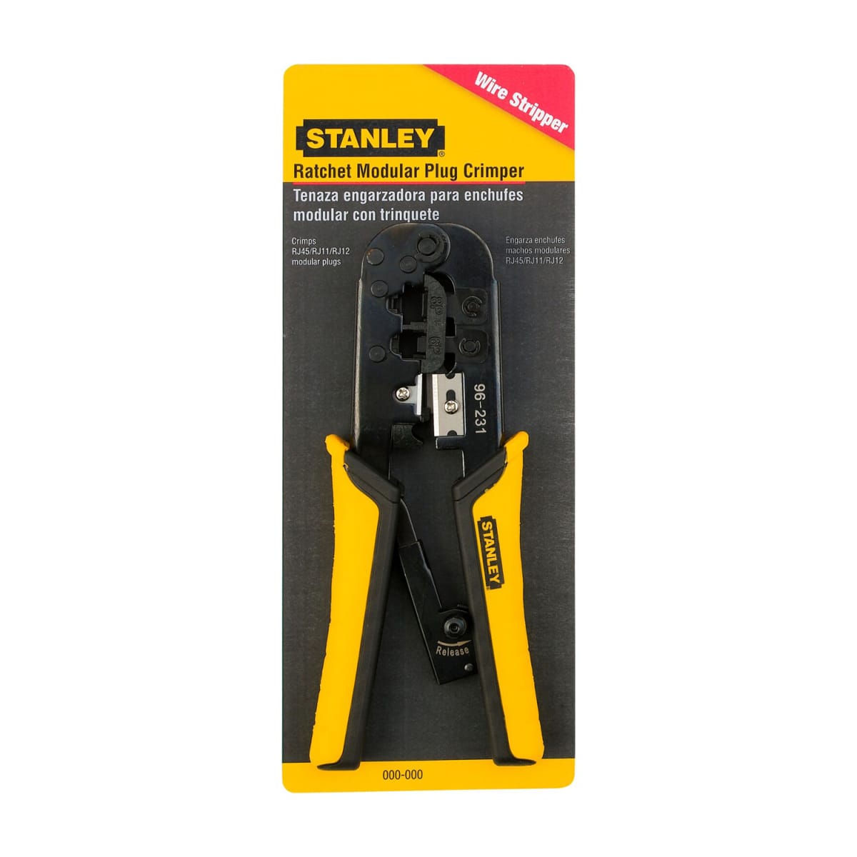 Alicate Pela Cables 3 en 1 RJ-45 / RJ11 Stanley 96-2252