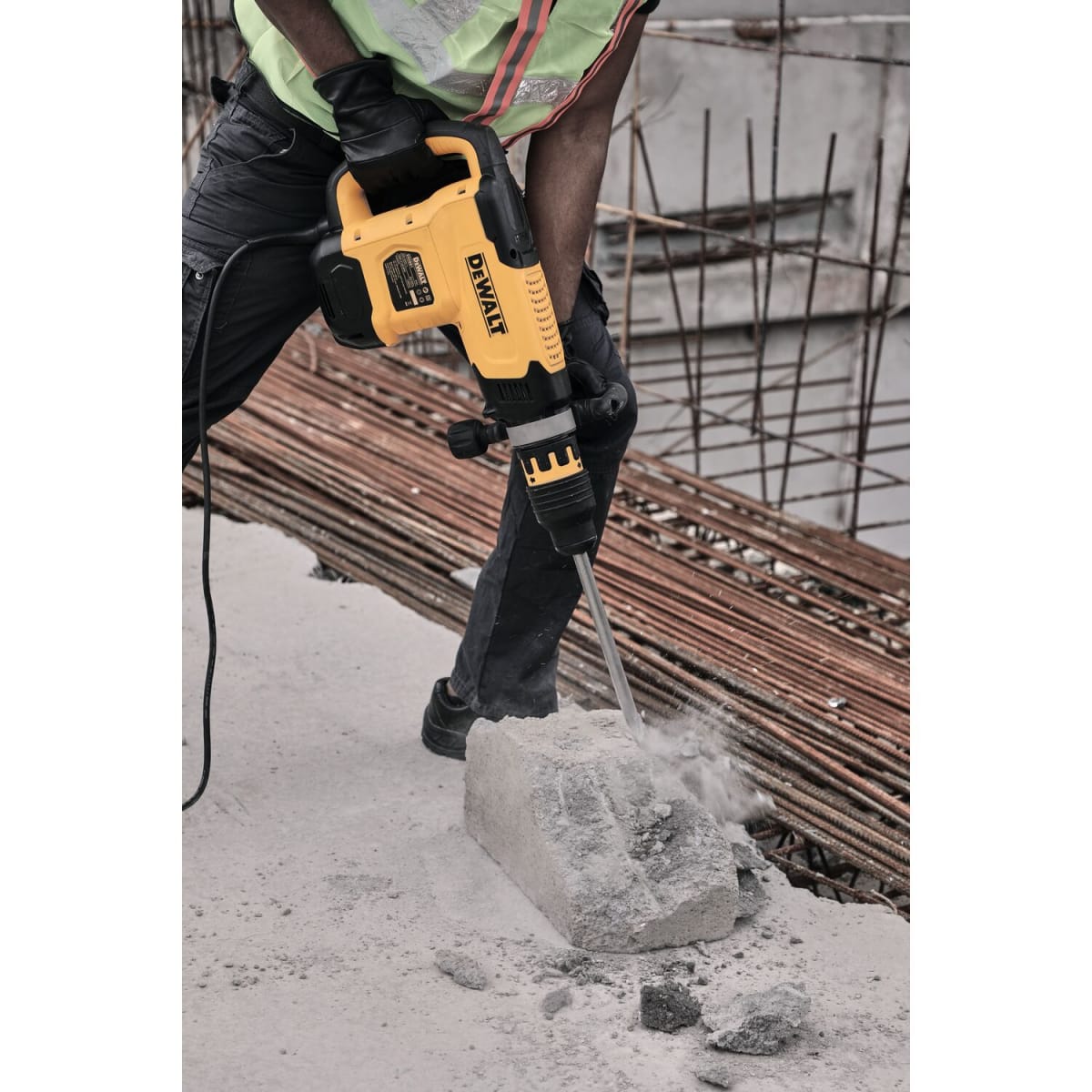 Martillo Demoledor DeWalt SDS MAX 10kg 17.5J 1600W + 3 Puntas - D25881K4