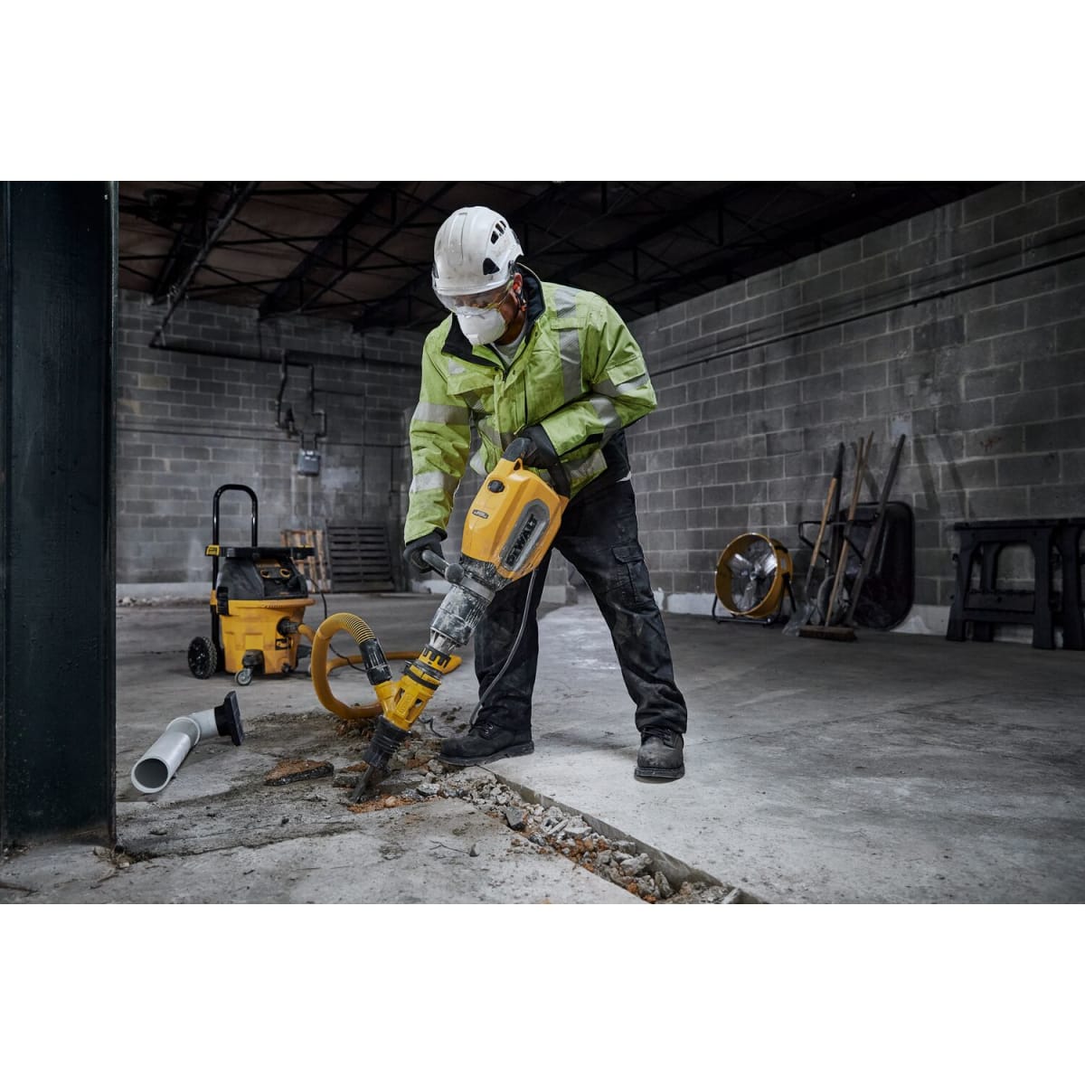 Martillo Demoledor SDS Max 1700W Brushless + 5 Cinceles Dewalt D25911K-K217
