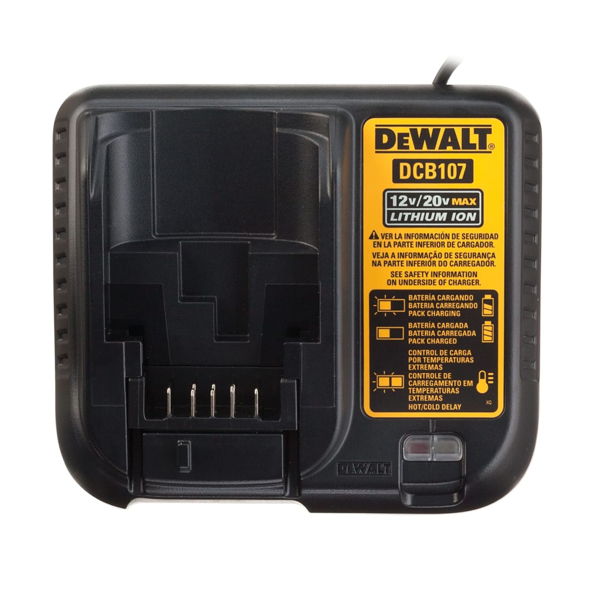 Kit 2 Baterías 1.7Ah POWERSTACK + Cargador 12V/20V + Maletín Dewalt DCBP034E2-B23