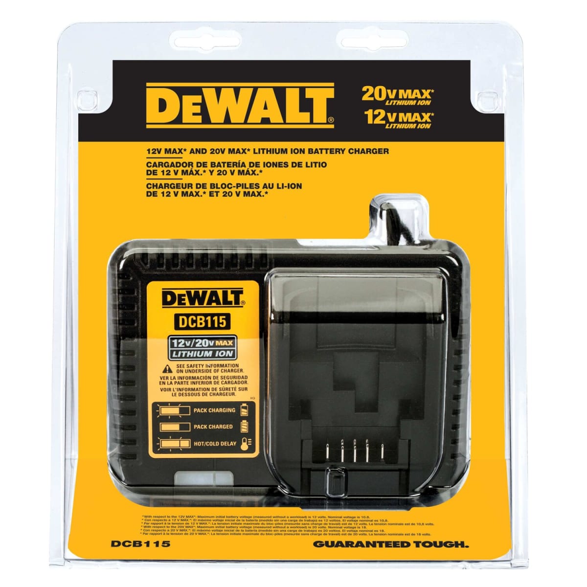 Cargador de Batería 12V/20V Max Dewalt DCB115-B25