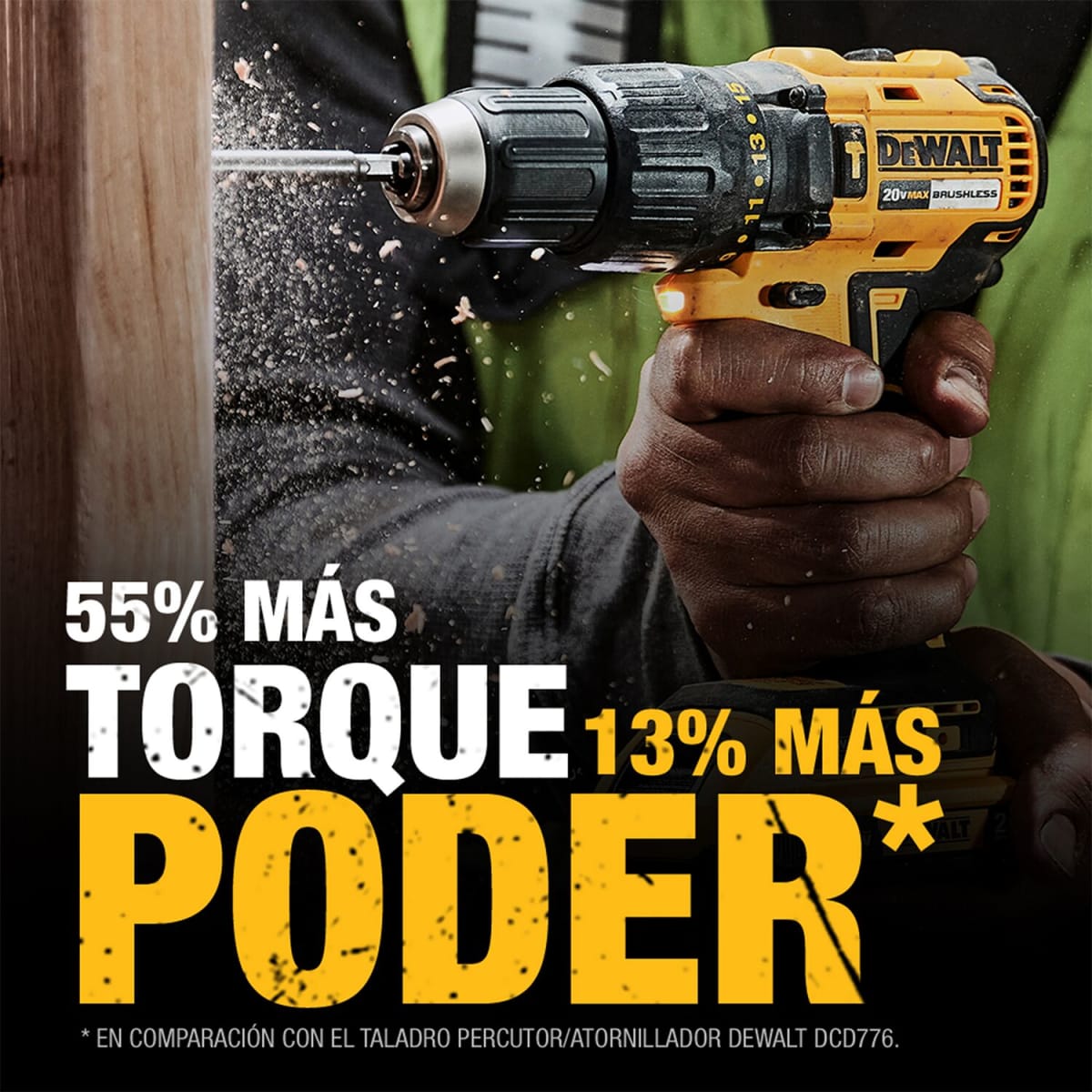 Taladro Percutor DeWalt 20V Brushless Sin Batería - DCD778B7