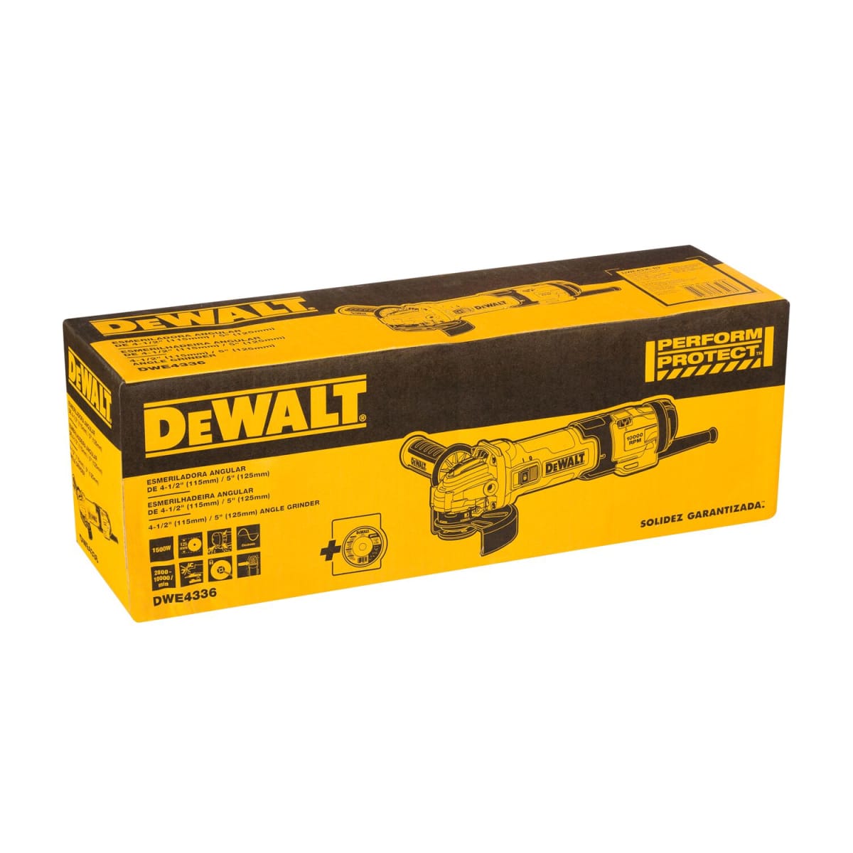 Esmeril Angular 4-1/2'' 1500W 11000 Rpm Dewalt DWE4336-B25
