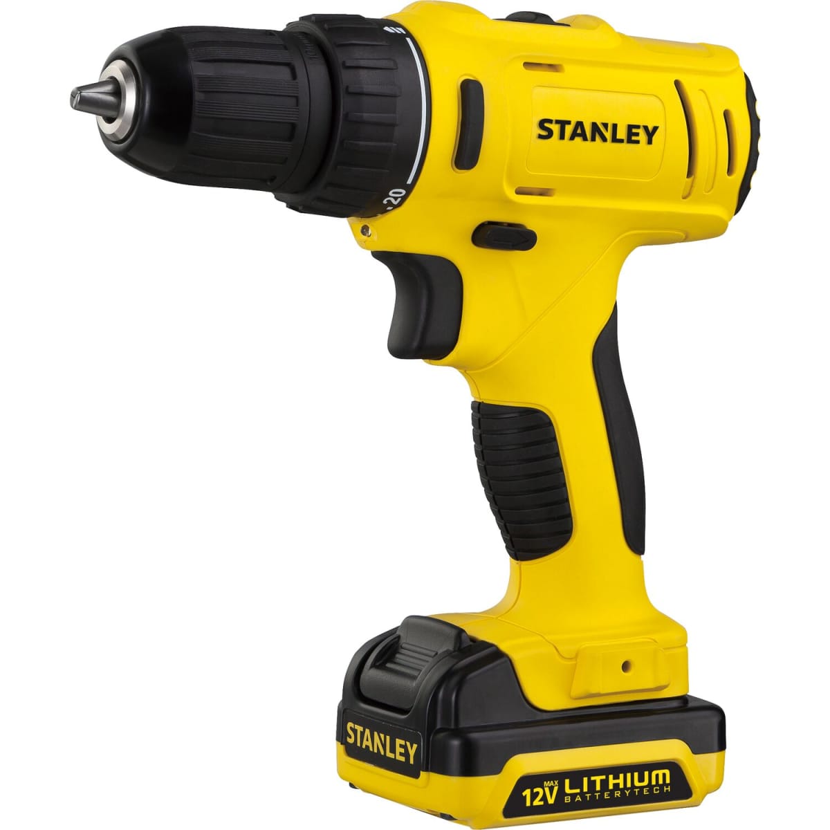 Taladro Atornillador Inalámbrico 3/8'' 12V 26Nm Stanley SCD121S2K + Set 27 Pzas DT71700-QZ2