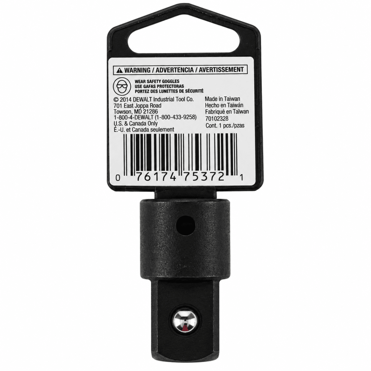 Adaptador Aumentador de Impacto DEWALT 1/2