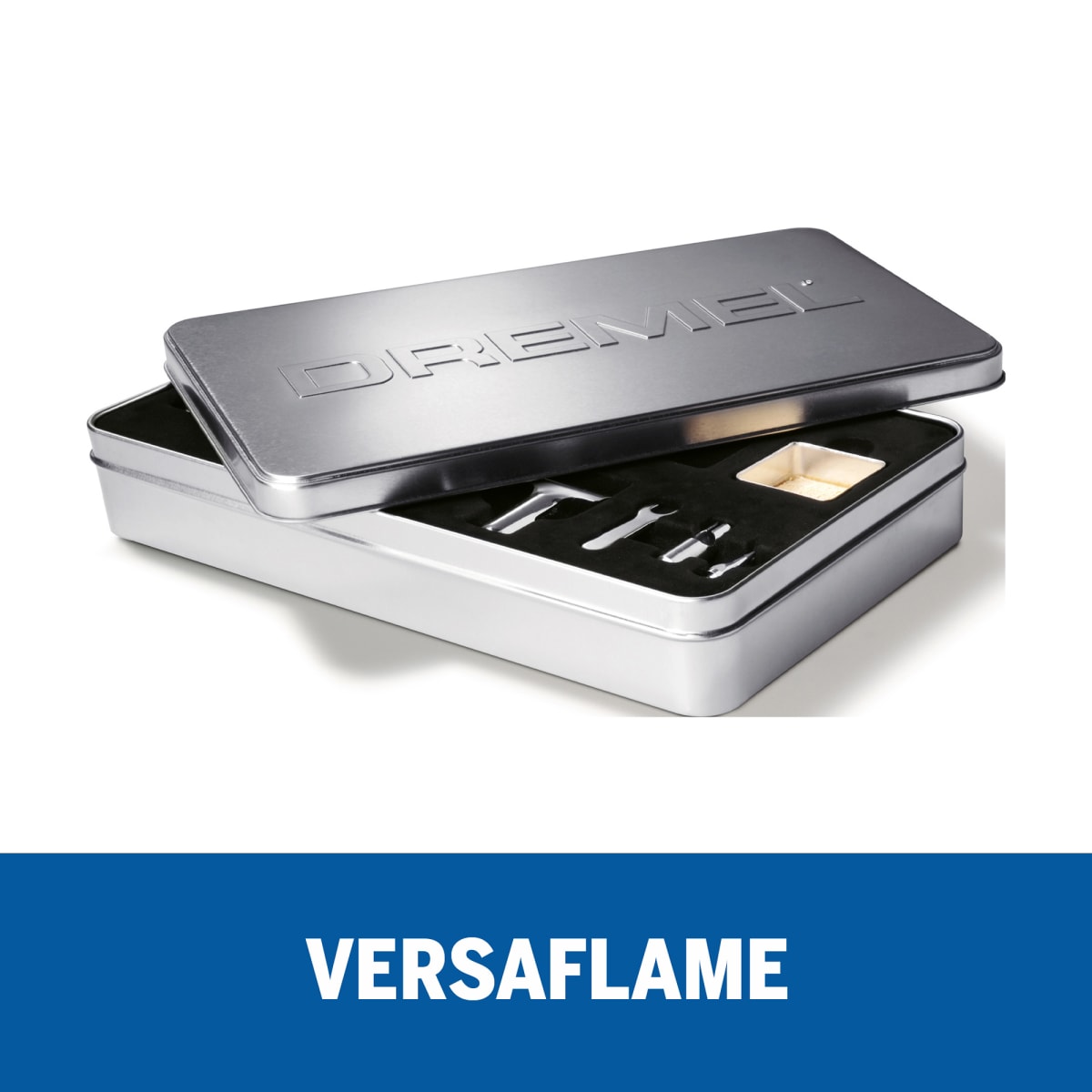 Soplete Soldador Versaflame Gas Butano con 4 Accs Dremel F013.220.0AA4