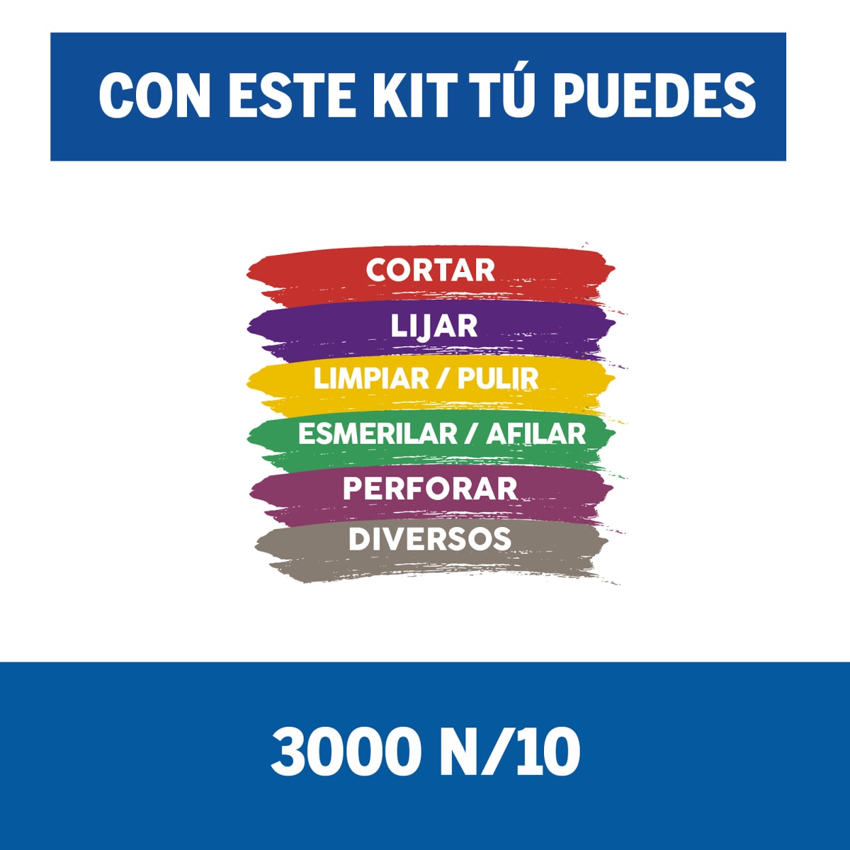 Minitorno 3000 90W + Set de 10 Accesorios Dremel 3000-N/10 F013.300.0PC4