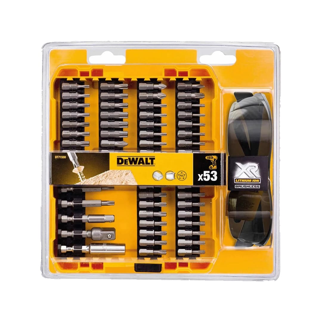 Set de 53 Puntas DeWalt con Guía Magnética DT71550-QZ1