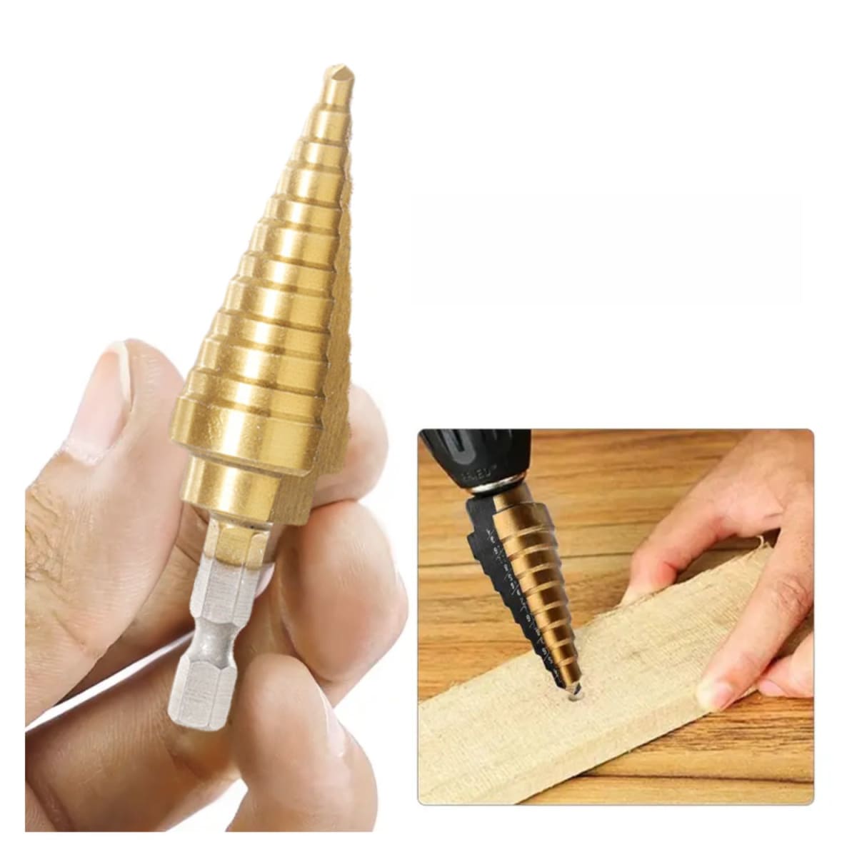 Set de Brocas Escalonadas Hex 1/4'' 5Pzas Total TACSD20513