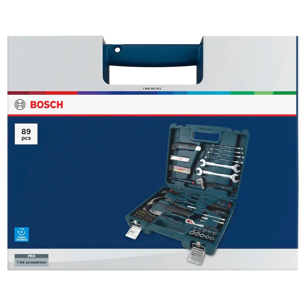 Set de Herramientas Manuales Bosch x 89 pz 1600.A03.AL22