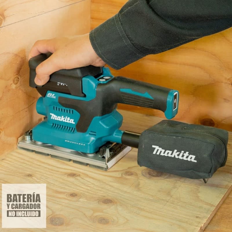 Lijadora Orbital 93 x 185 mm 18V LXT BL (sin batería)  DBO380Z -Makita4