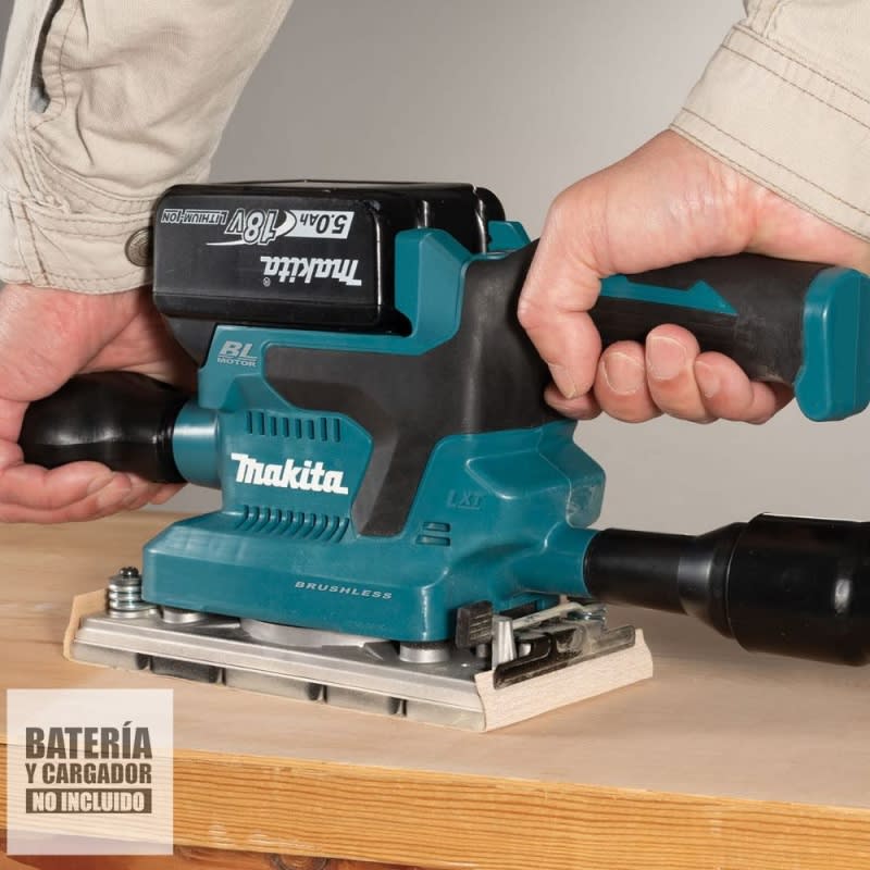 Lijadora Orbital 93 x 185 mm 18V LXT BL (sin batería)  DBO380Z -Makita5
