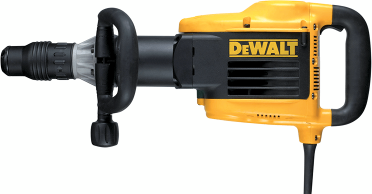 Martillo Demoledor DeWalt SDS MAX 10kg 25J 1500W + 5 Cinceles - D25899K-K32