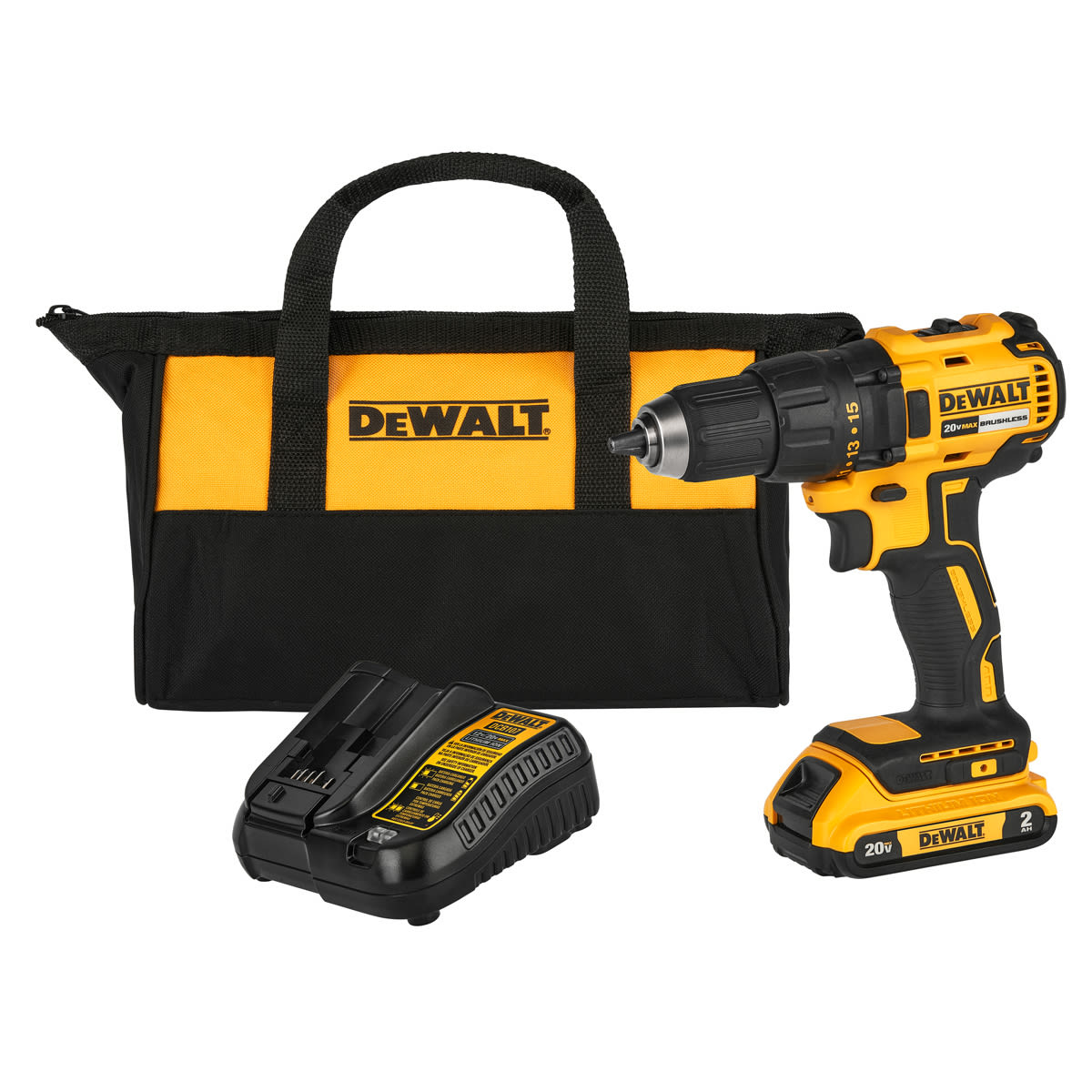 Taladro Atornillador 1/2'' 20V Inc 1bat y Carg Dewalt + Esmeril 4 1/2