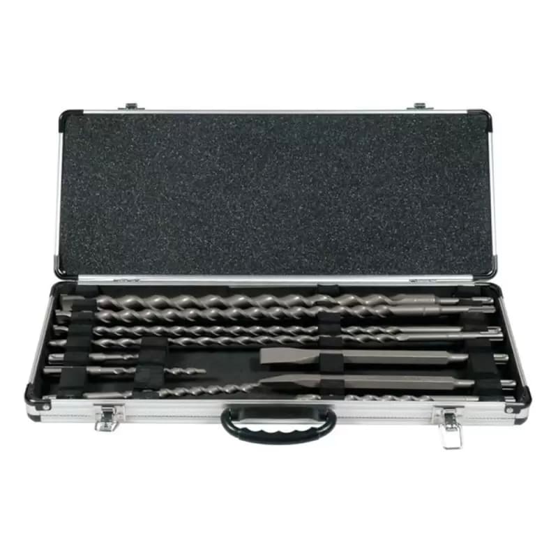 Set Makita 10 Piezas SDS-Plus: 8 Brocas + 2 Cinceles - D-191743