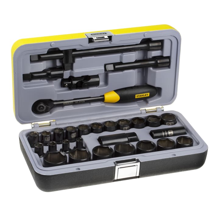 Juego de Dados Fatmax Cromo Negro 30 Piezas Stanley 94-6621