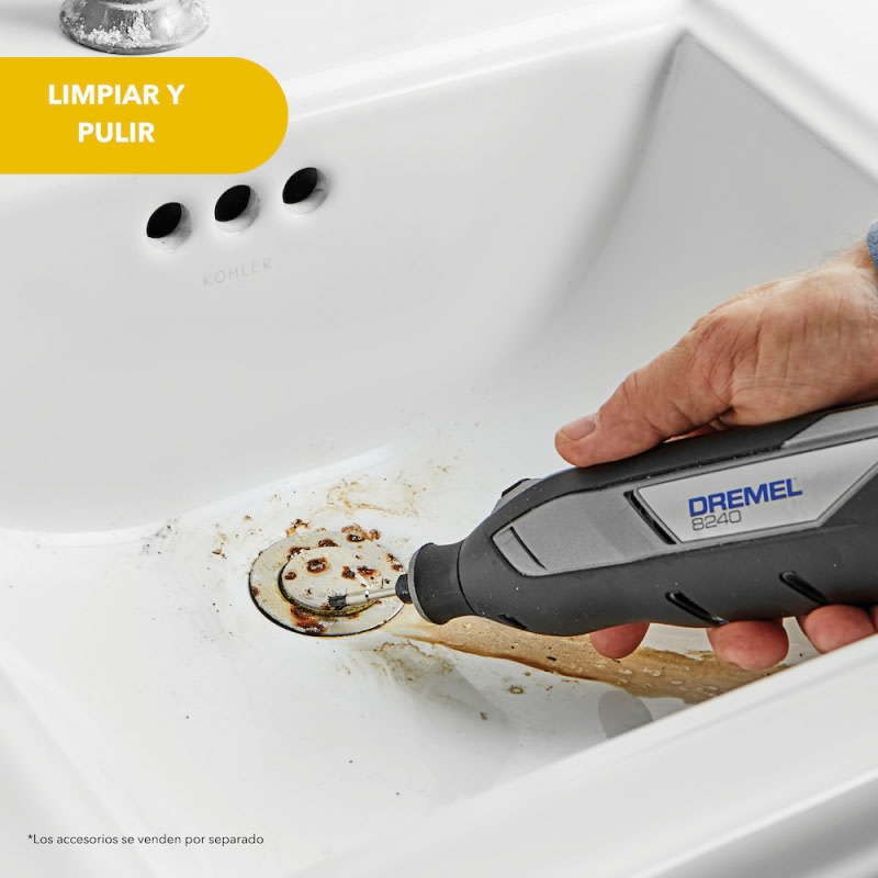 Minitorno 12V 35000 Rpm 1 Bat y Carg + 5 Accs Dremel 8240 F013.824.0LD2