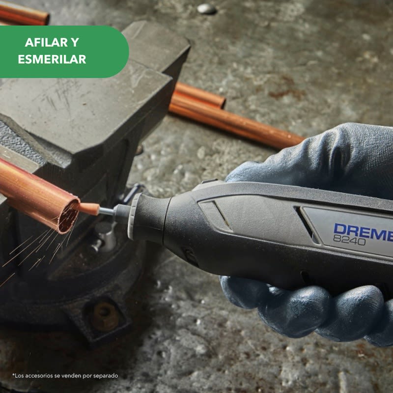 Minitorno 12V 35000 Rpm 1 Bat y Carg + 5 Accs Dremel 8240 F013.824.0LD8