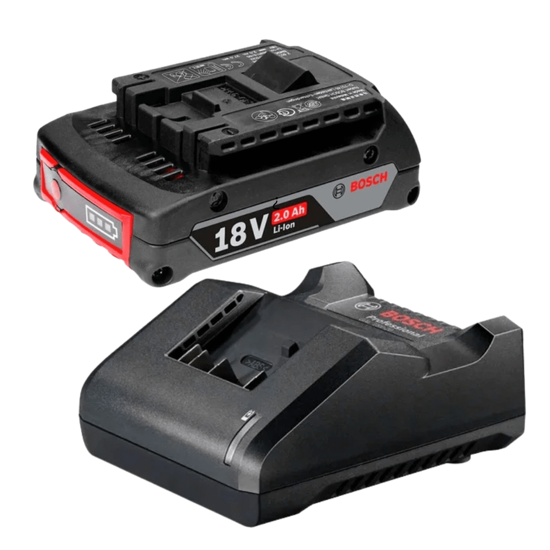 Set de Batería Ion de Litio 2.0 Ah GBA 18V + Cargador GAL 18V-20 Bosch0615.V00.06C1
