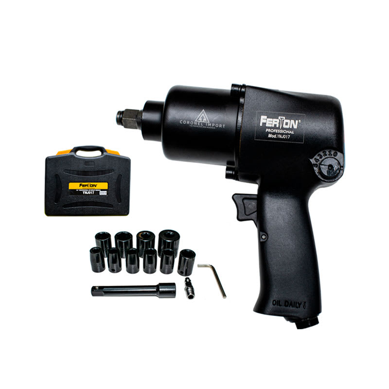 Llave de Impacto Neumática 1/2'' 600Nm 17Pzas Ferton YNJ0171