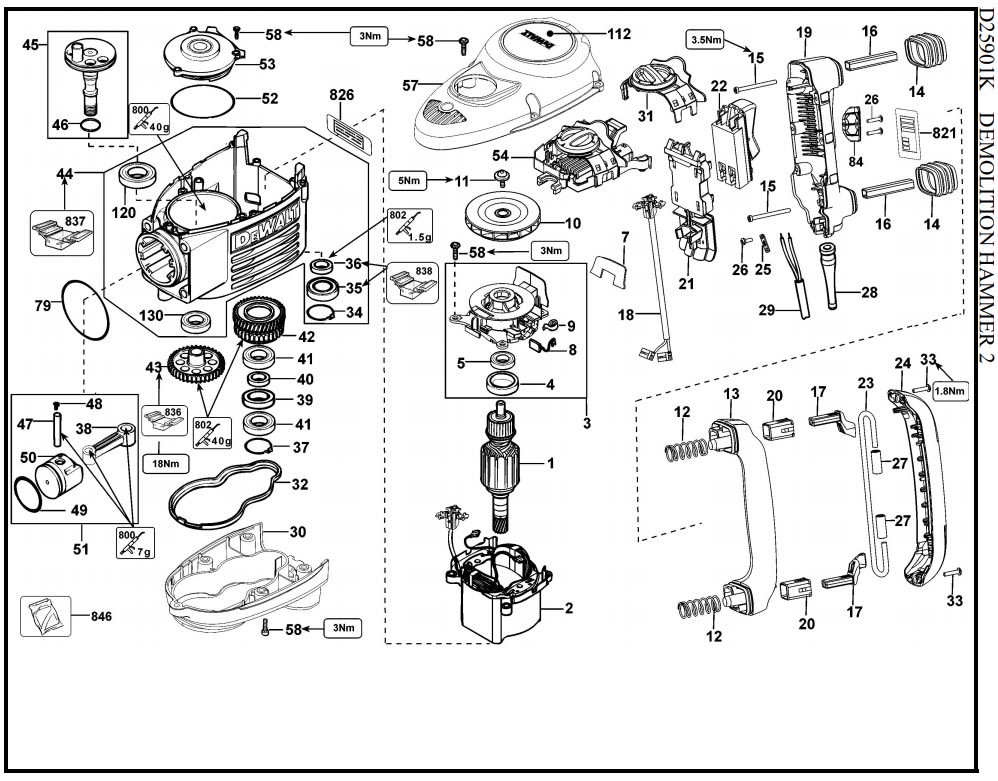 ENGRANAJE DOBLE D25900 / D25901 DEWALT 579782-00 DEWALT (579782-00)3