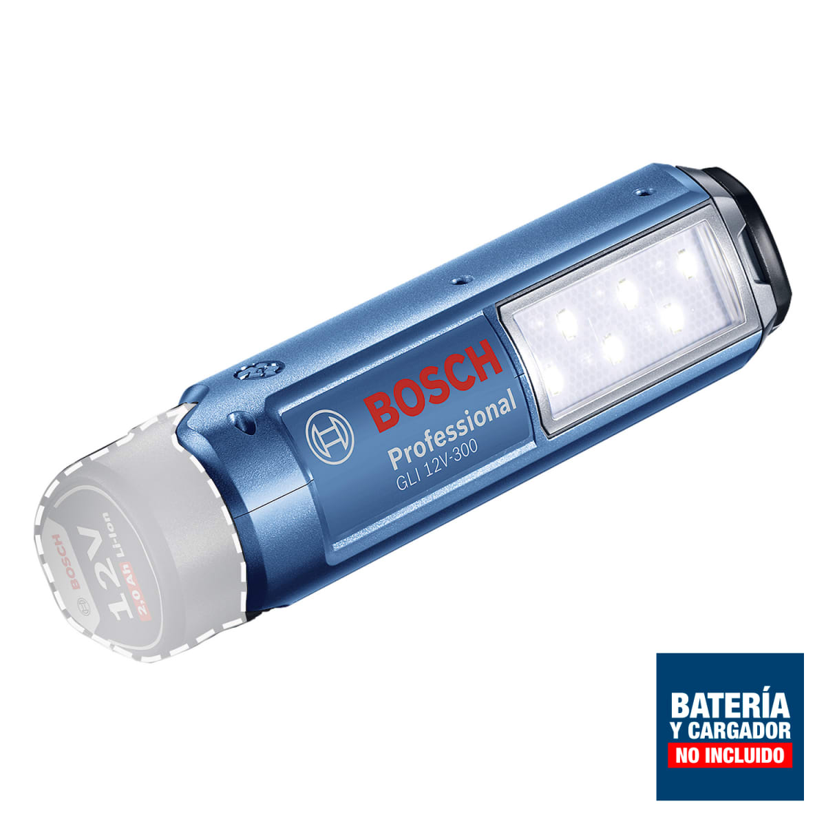 Linterna de trabajo Bosch 12V 300lm (Sin Batería) GLI12V-300 - 0601.4A1.0004