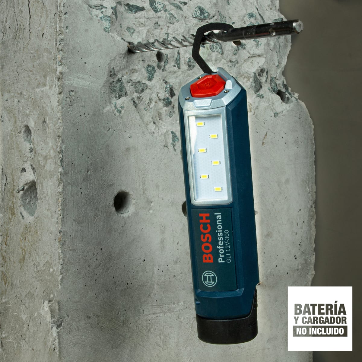 Linterna de trabajo Bosch 12V 300lm (Sin Batería) GLI12V-300 - 0601.4A1.0007