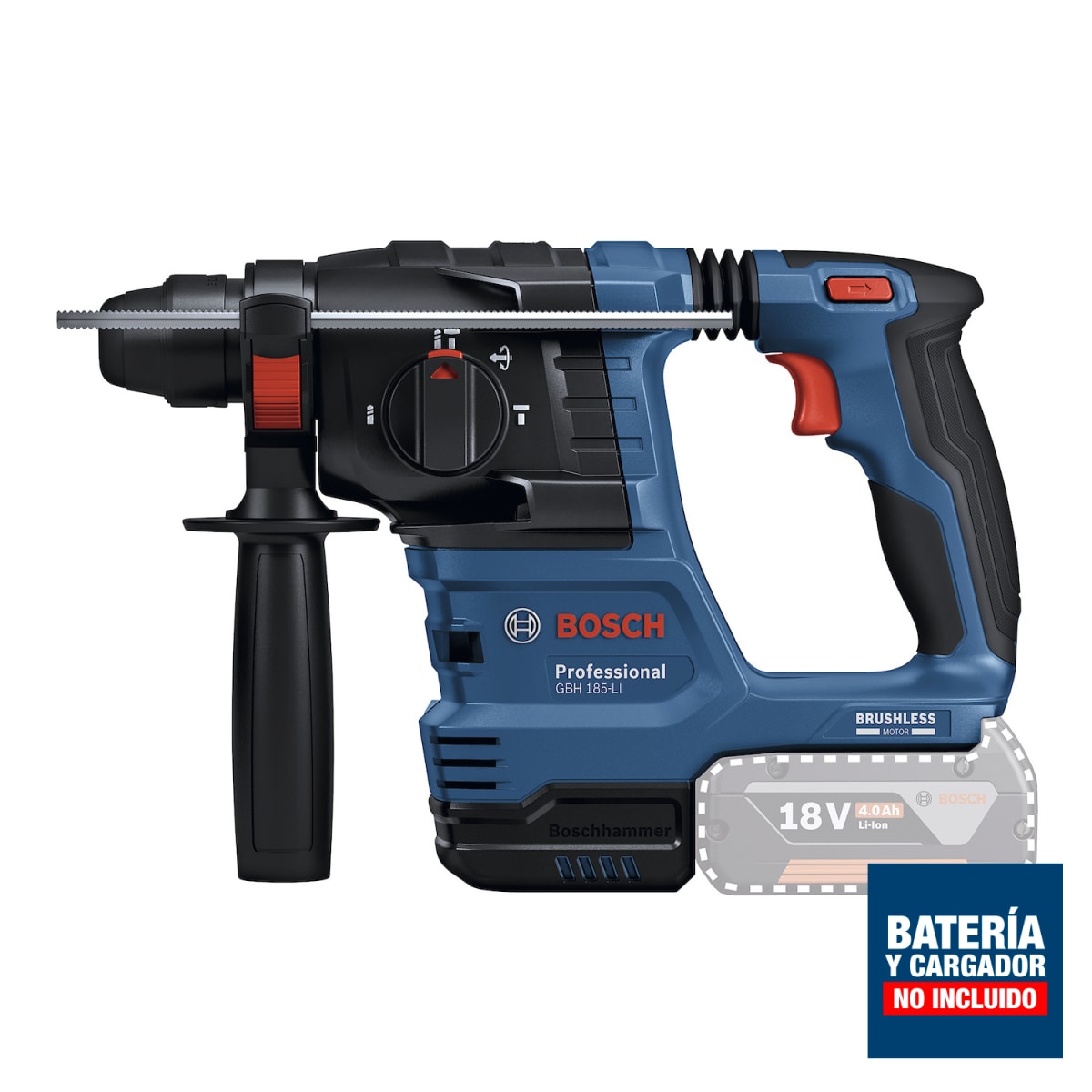 Rotomartillo Bosch SDS-Plus 18V Brushless (Sin Batería) GBH185-LI - 0611.924.0E02