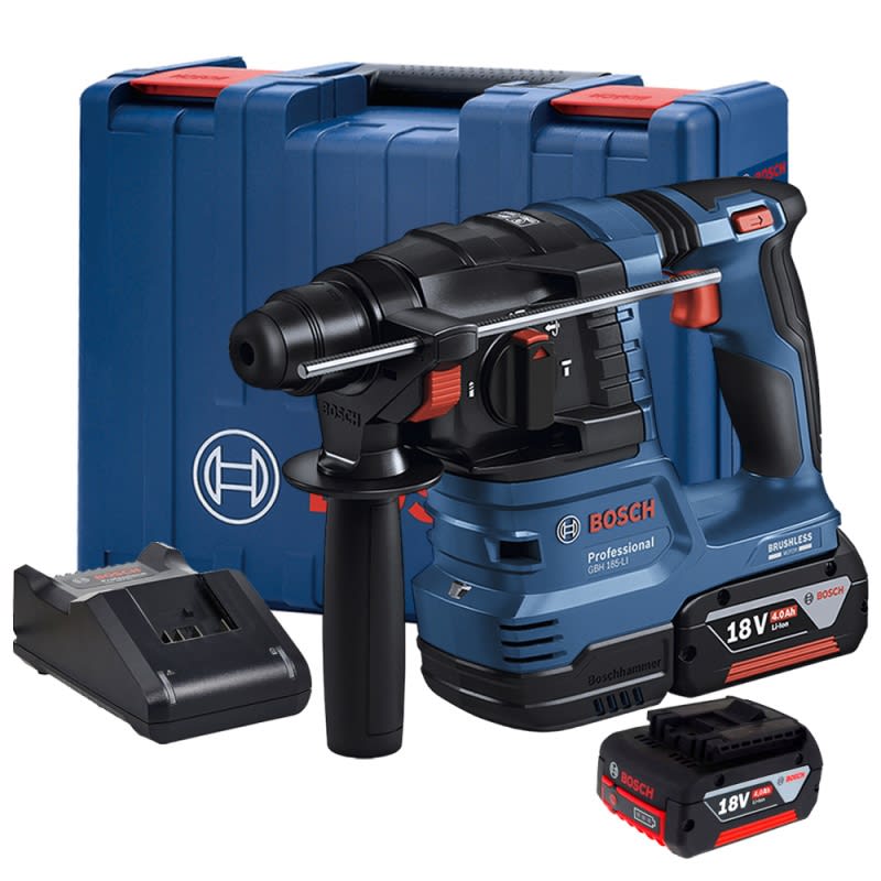 Rotomartillo SDS Plus 18V Brushless Inc 2 Bat y Carg Bosch GBH 185-LI 0611.924.0E15
