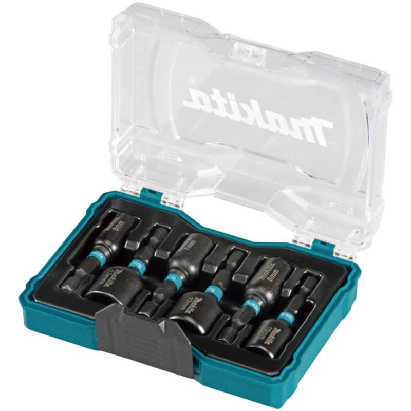 Set de 6 Dados Magnéticos Makita Impact Black 1/4